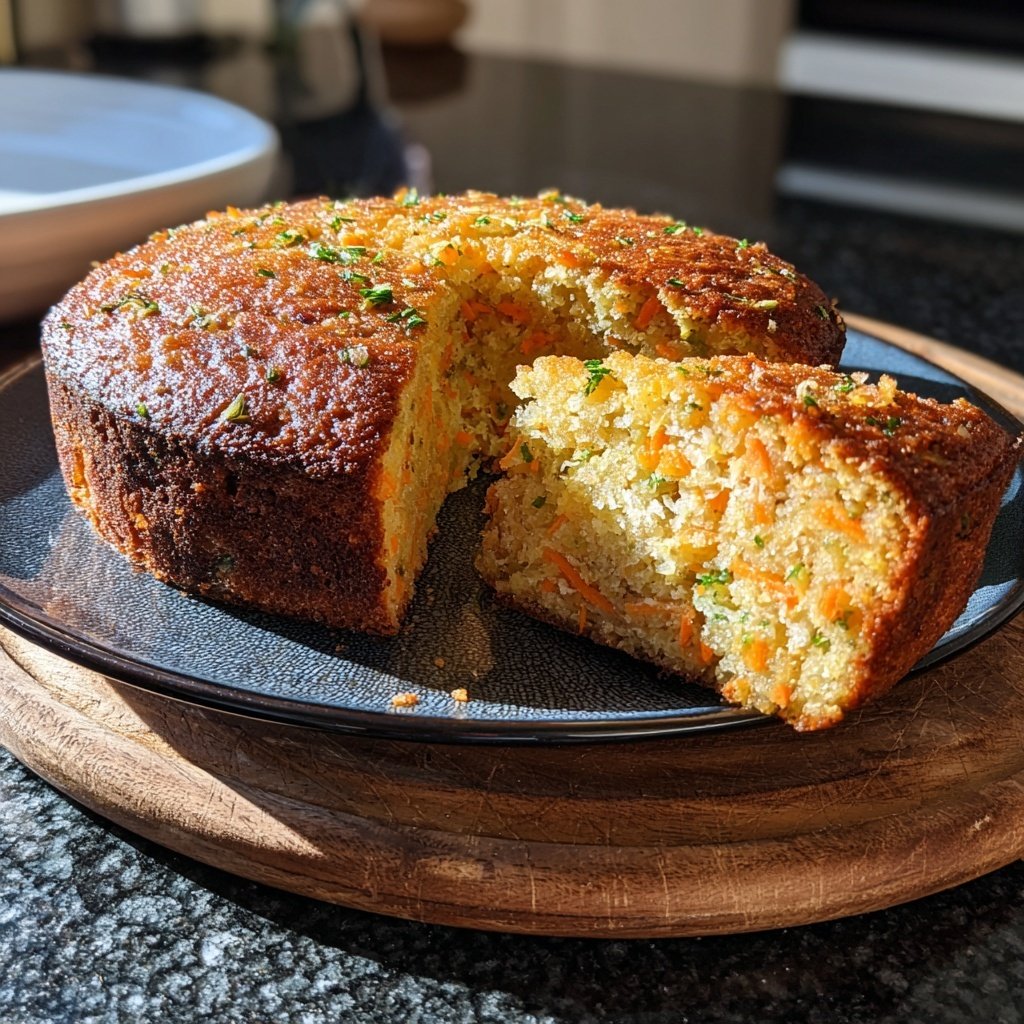 Karottenkuchen Mit Apfelstückchen