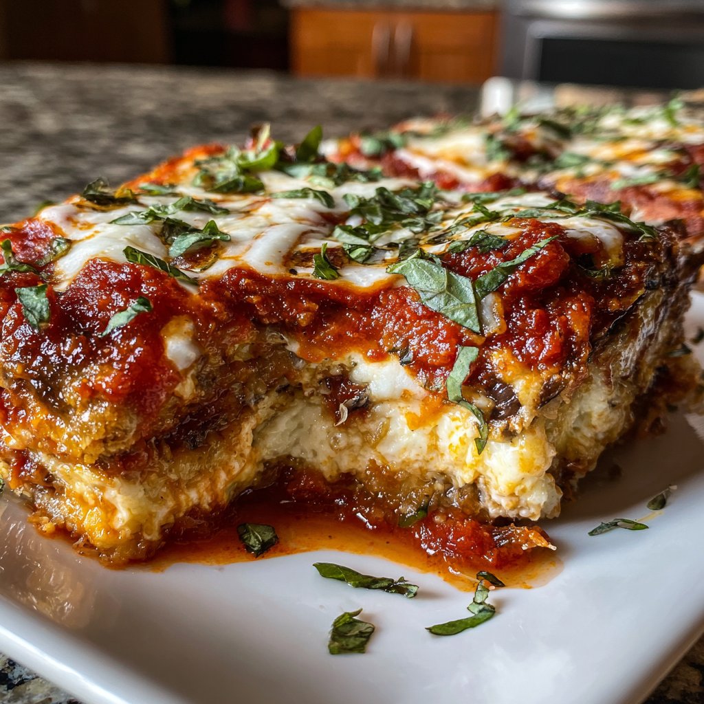 Auberginenauflauf mit Tomatensauce