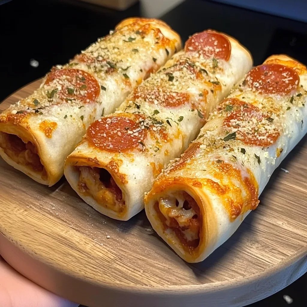 High Protein Pepperoni Pizza Rolls