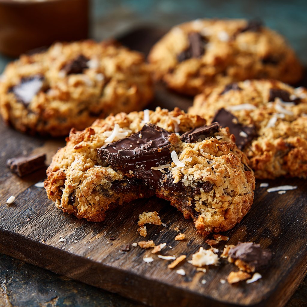 Cookies mit Kokos und Schokolade