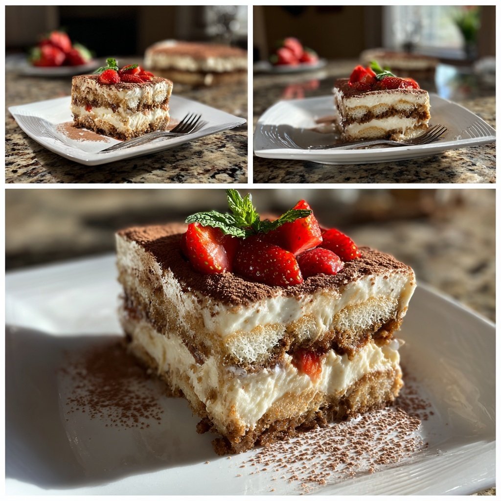 Erdbeer-Tiramisu Kuchen