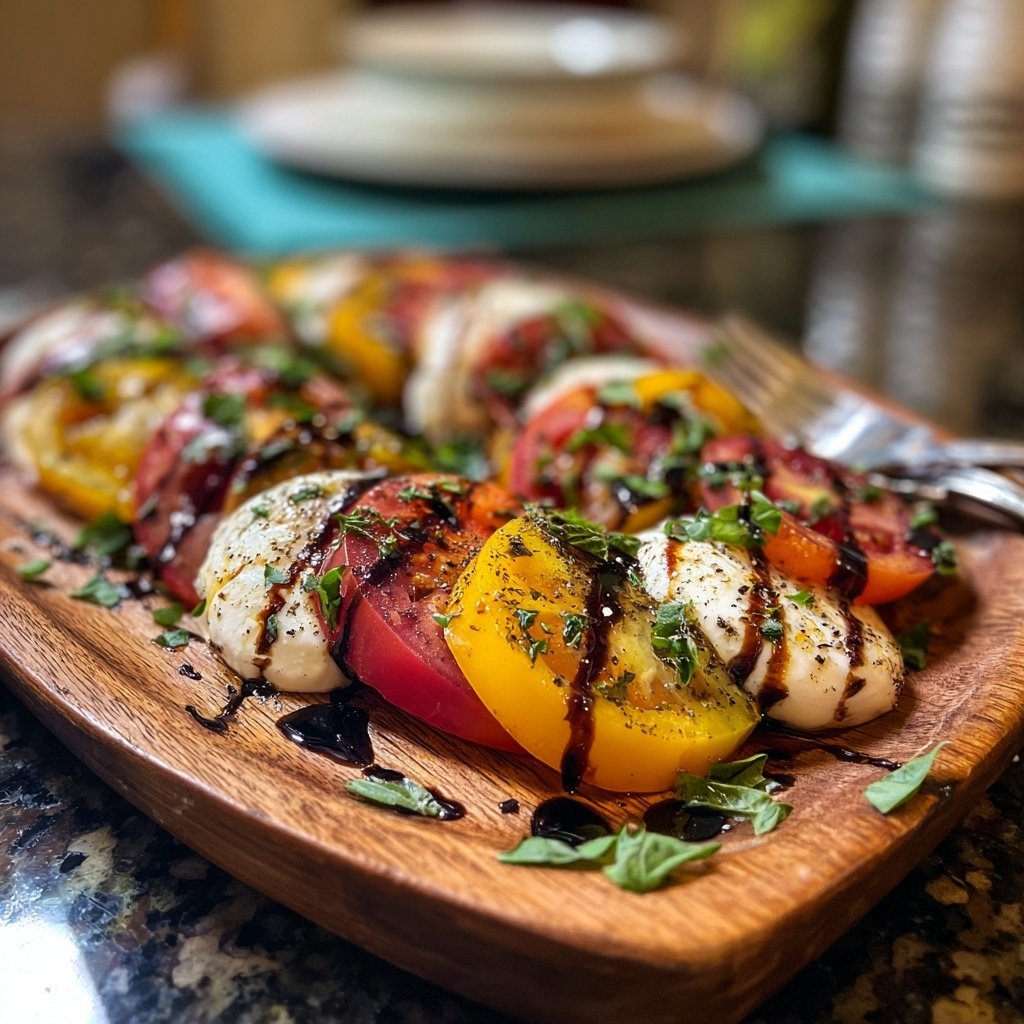 Tomaten Mozzarella Salat Zum Grillen Mit Basilikum
