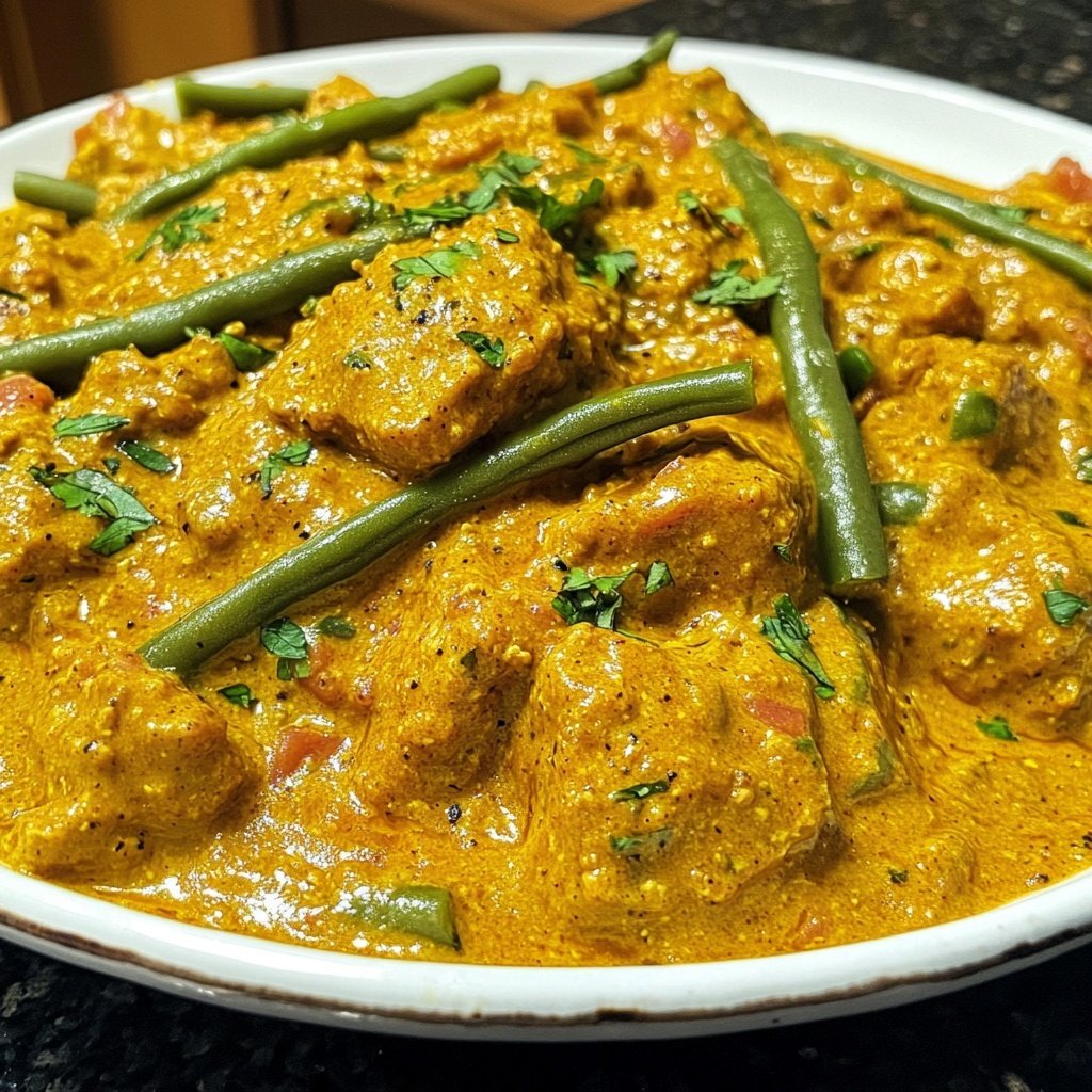 Curry mit grünen Bohnen