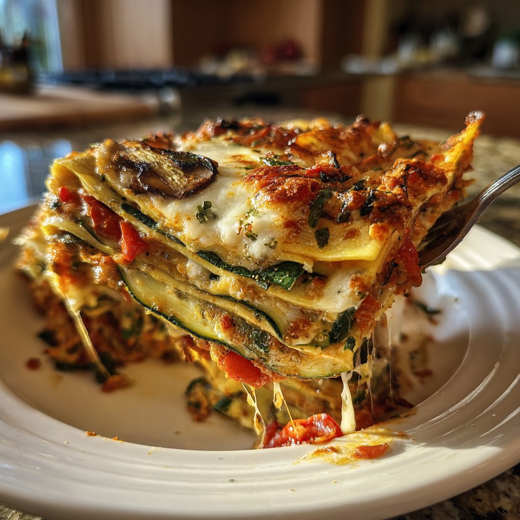 Vegetarische Lasagne mit Gemüse