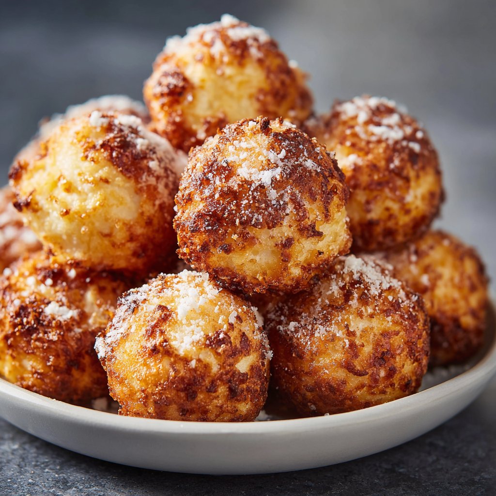 Quarkbällchen aus dem Airfryer ohne Zucker