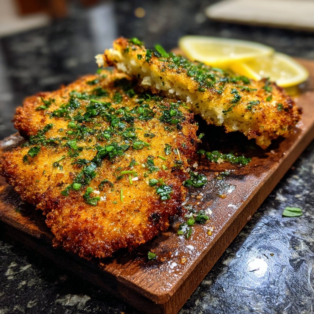 Blumenkohl Schnitzel Mit Kräuter Panade