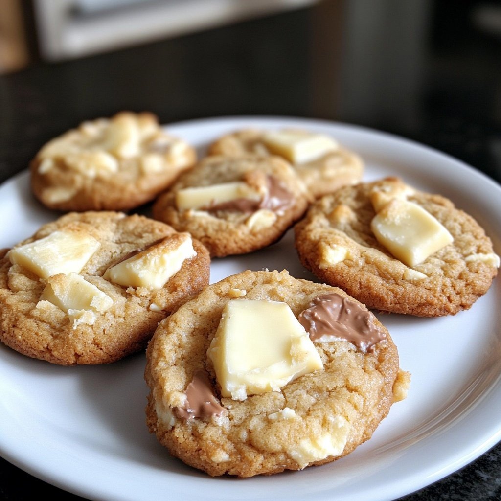 Cookies mit weißer Schokolade