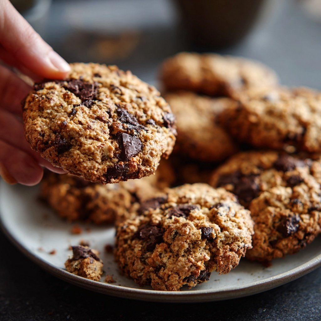Cookies mit Haferflocken und Schokolade