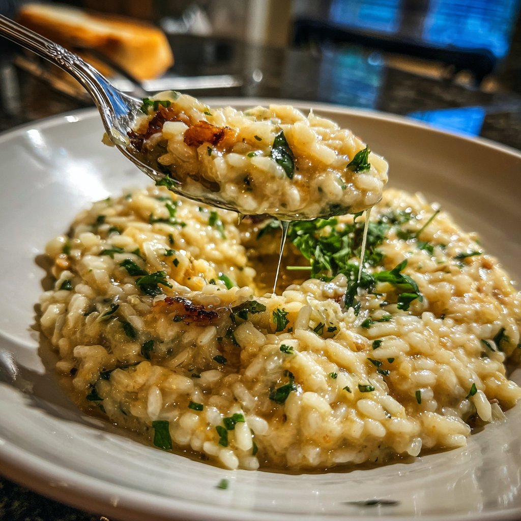 Risotto mit Champagner und Parmesan