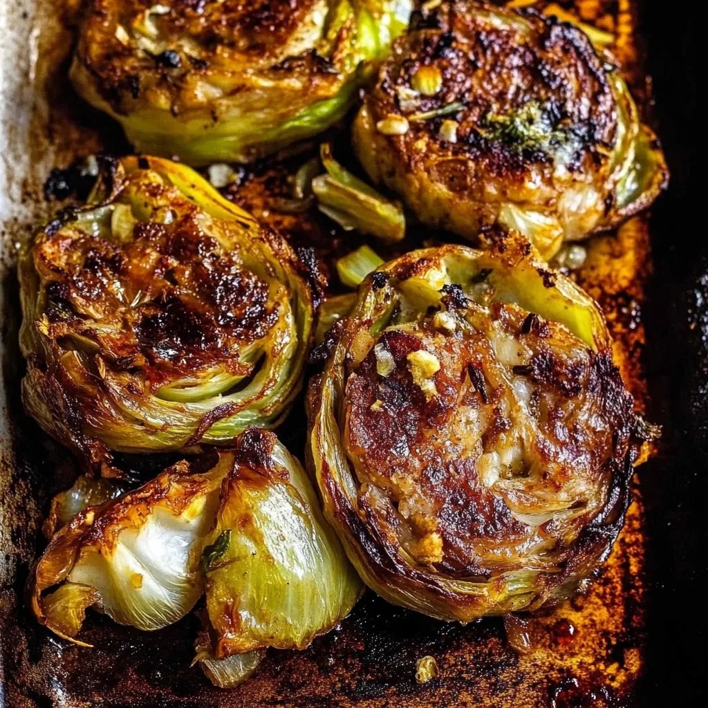 Weißkohlsteaks aus dem Ofen