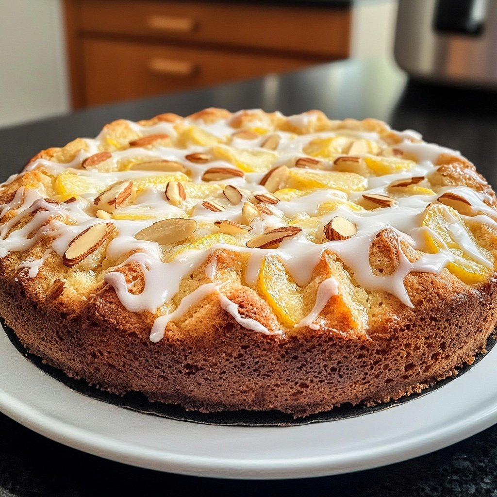 Zitronenkuchen mit Mandeln