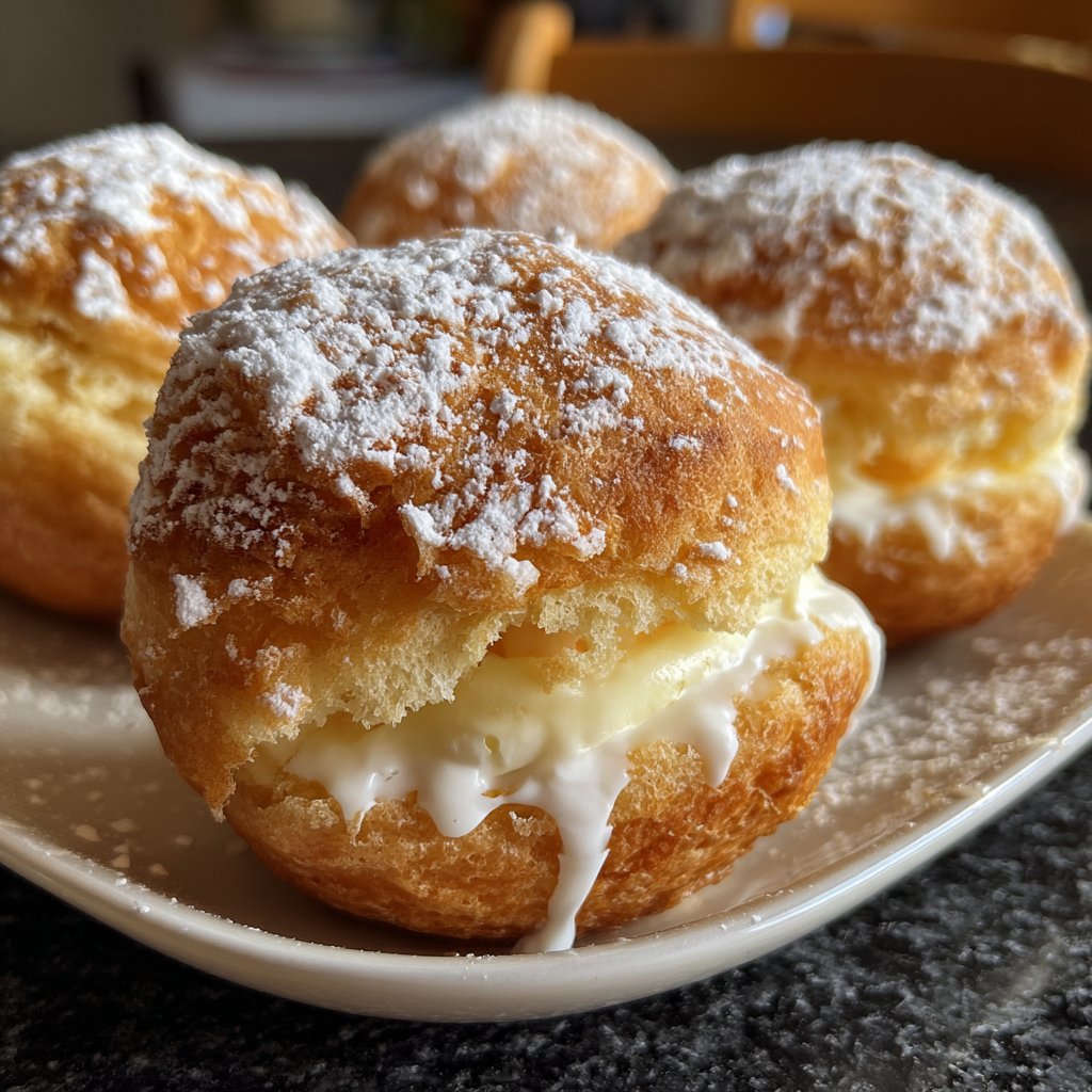 Quarkbällchen mit Vanille