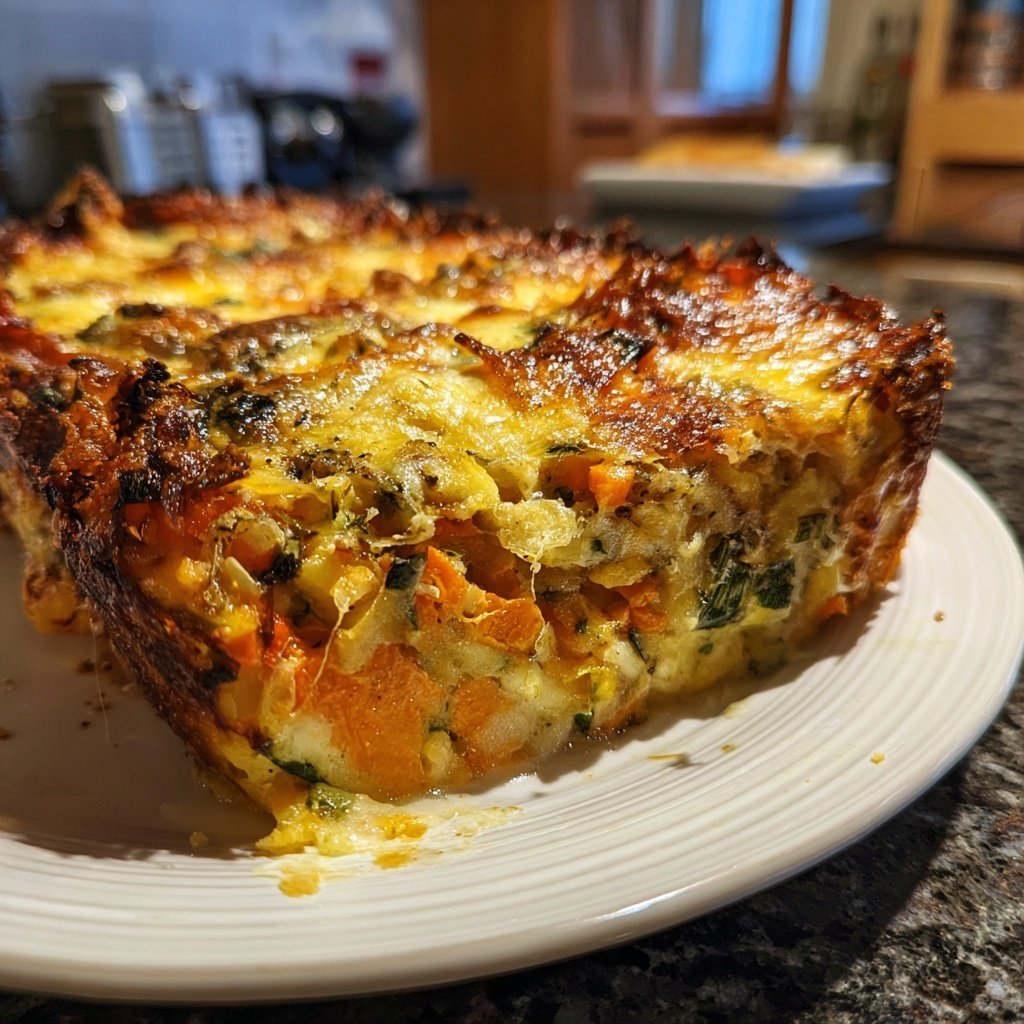 Abendessen mit cremigem Gemüsegratin
